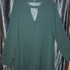 Teal long sleeve romper